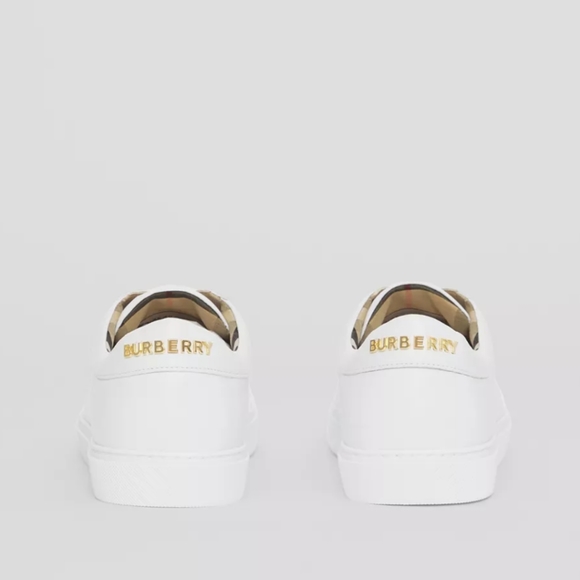 Brand new Burberry Logo Detail Leather Sneakers Item 80432101 - Picture 2 of 12
